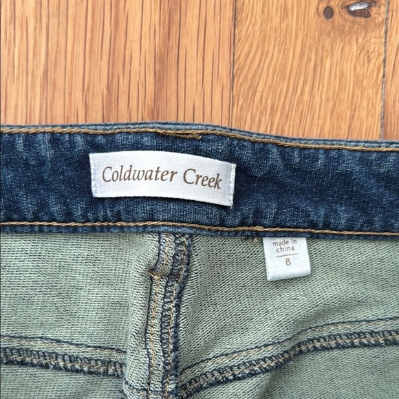 Coldwater Creek Size 8 Blue Stretch Denim Knit Classic Boot Cut Jeans - Picture 3 of 6